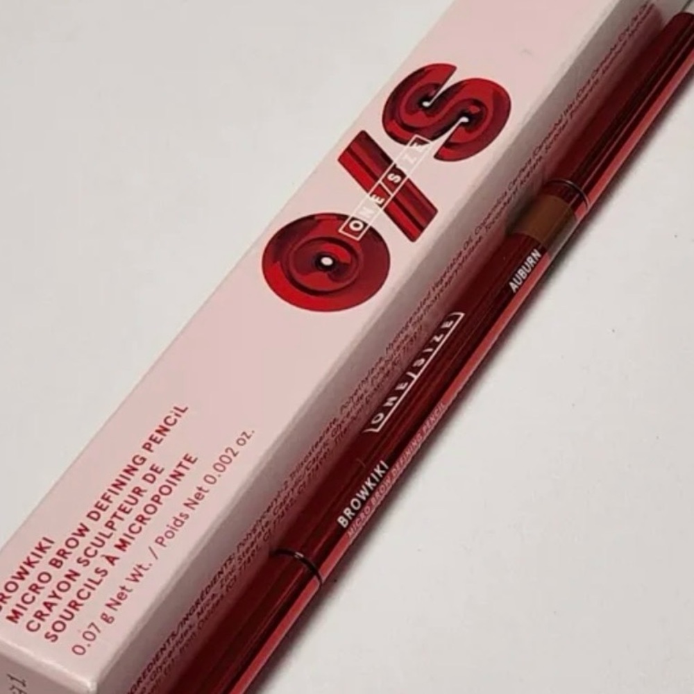 ONE/SIZE Browkiki Micro Brow Defining Pencil - Pink & Red Packaging